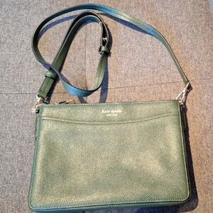 Kate Spade Forest Green Leather Shoulder Bag